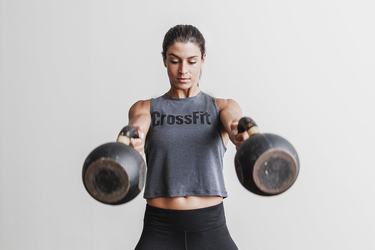 Nobull Crossfit® Muscle Women's Tank Tops Deep Grey | Australia (QI3259)